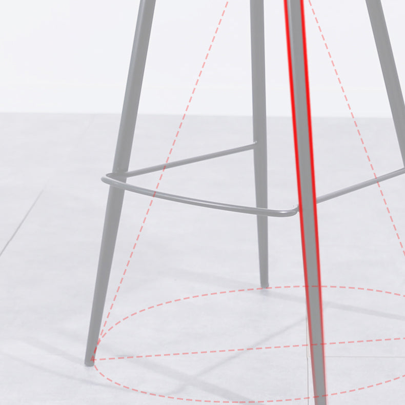 Moderner Barhocker Leder -Rückenlehne Counterhocker für Zuhause