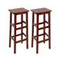 Massivholz Barhocker Footreest Armless Counterhocker für Esszimmer