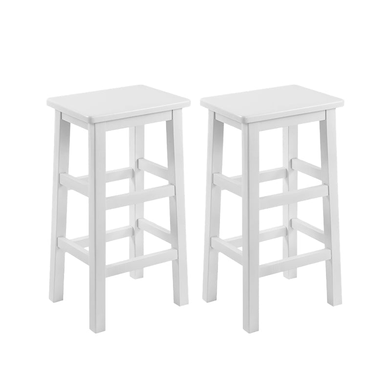 Massivholz Barhocker Footreest Armless Counterhocker für Esszimmer