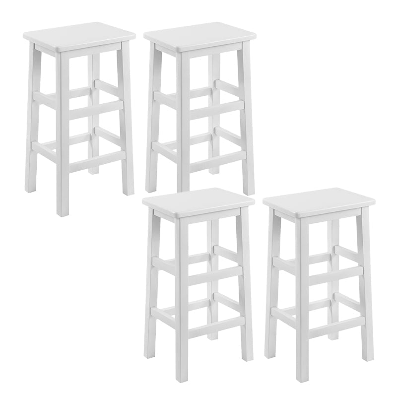 Massivholz Barhocker Footreest Armless Counterhocker für Esszimmer