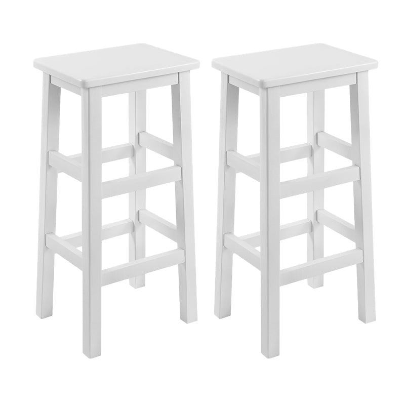 Massivholz Barhocker Footreest Armless Counterhocker für Esszimmer