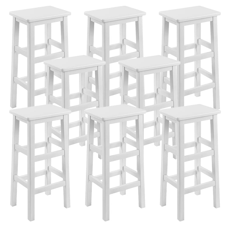 Massivholz Barhocker Footreest Armless Counterhocker für Esszimmer