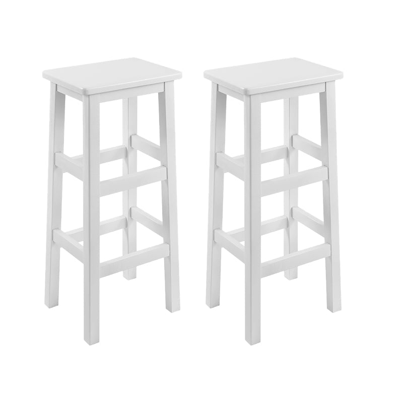 Massivholz Barhocker Footreest Armless Counterhocker für Esszimmer