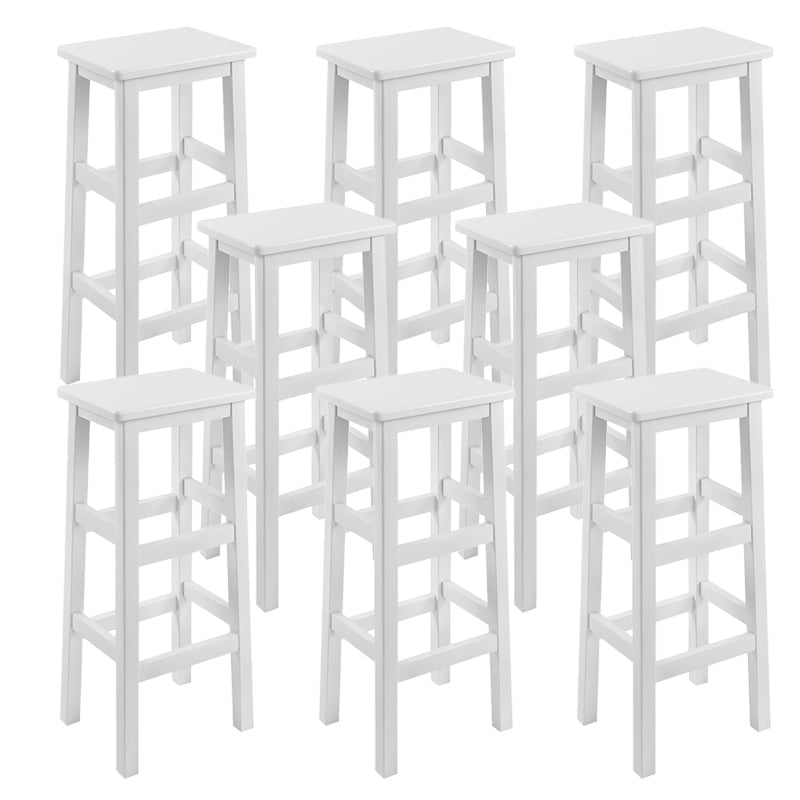 Massivholz Barhocker Footreest Armless Counterhocker für Esszimmer