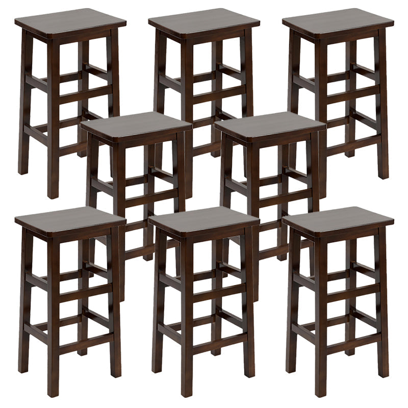 Massivholz Barhocker Footreest Armless Counterhocker für Esszimmer