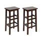 Massivholz Barhocker Footreest Armless Counterhocker für Esszimmer