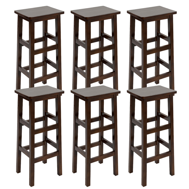 Massivholz Barhocker Footreest Armless Counterhocker für Esszimmer