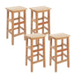 Massivholz Barhocker Footreest Armless Counterhocker für Esszimmer