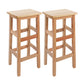 Massivholz Barhocker Footreest Armless Counterhocker für Esszimmer