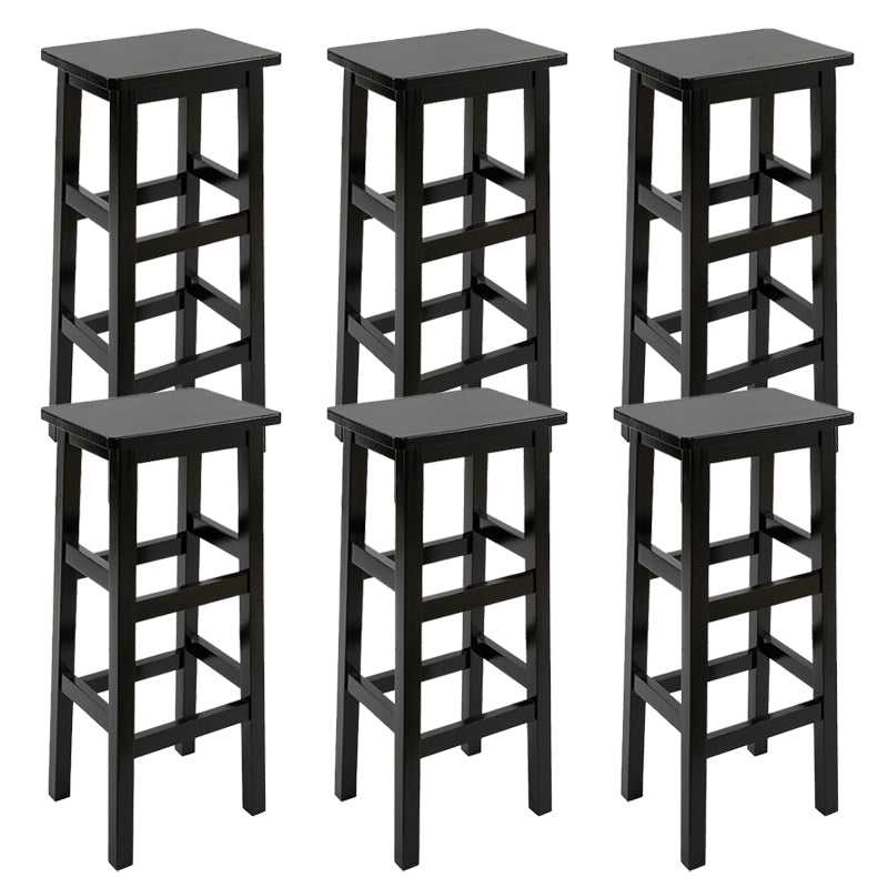 Massivholz Barhocker Footreest Armless Counterhocker für Esszimmer