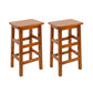 Massivholz Barhocker Footreest Armless Counterhocker für Esszimmer