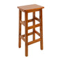 Massivholz Barhocker Footreest Armless Counterhocker für Esszimmer