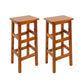 Massivholz Barhocker Footreest Armless Counterhocker für Esszimmer