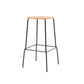 Solid Wood Counter & Bar Stools Modern Indoor Stools with Metal Base