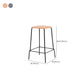 Solid Wood Counter & Bar Stools Modern Indoor Stools with Metal Base