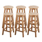 Light Wood Finish Counter & Bar Stools Modern Indoor Stools with 4 Legs 6 Piece Set Extra Tall Stool(35"H) Clearhalo 'Bar Furniture' 'Bar Stools' 'bar_stools' 'furn' 'furn_bar_stools' 'Furniture' 'Kitchen & Dining Furniture' 6768354