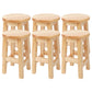 Modern Style Bar Stool Solid Wood Counter Stool for Dining Room 6 Piece Set Short Stool(18"H) Clearhalo 'Bar Furniture' 'Bar Stools' 'bar_stools' 'furn' 'furn_bar_stools' 'Furniture' 'Kitchen & Dining Furniture' 6768374