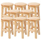 Modern Style Bar Stool Solid Wood Counter Stool for Dining Room 8 Piece Set Short Stool(18"H) Clearhalo 'Bar Furniture' 'Bar Stools' 'bar_stools' 'furn' 'furn_bar_stools' 'Furniture' 'Kitchen & Dining Furniture' 6768375