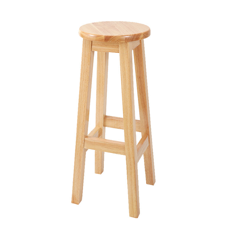 Modern Style Bar Stool Solid Wood Counter Stool for Dining Room 1 Piece Bar Stool(31"H) Clearhalo 'Bar Furniture' 'Bar Stools' 'bar_stools' 'furn' 'furn_bar_stools' 'Furniture' 'Kitchen & Dining Furniture' 6768377