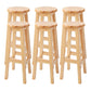 Modern Style Bar Stool Solid Wood Counter Stool for Dining Room 6 Piece Set Bar Stool(31"H) Clearhalo 'Bar Furniture' 'Bar Stools' 'bar_stools' 'furn' 'furn_bar_stools' 'Furniture' 'Kitchen & Dining Furniture' 6768383