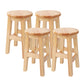 Modern Style Bar Stool Solid Wood Counter Stool for Dining Room 4 Piece Set Short Stool(20"H) Clearhalo 'Bar Furniture' 'Bar Stools' 'bar_stools' 'furn' 'furn_bar_stools' 'Furniture' 'Kitchen & Dining Furniture' 6768388