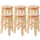Modern Style Bar Stool Solid Wood Counter Stool for Dining Room 6 Piece Set Short Stool(20"H) Clearhalo 'Bar Furniture' 'Bar Stools' 'bar_stools' 'furn' 'furn_bar_stools' 'Furniture' 'Kitchen & Dining Furniture' 6768389