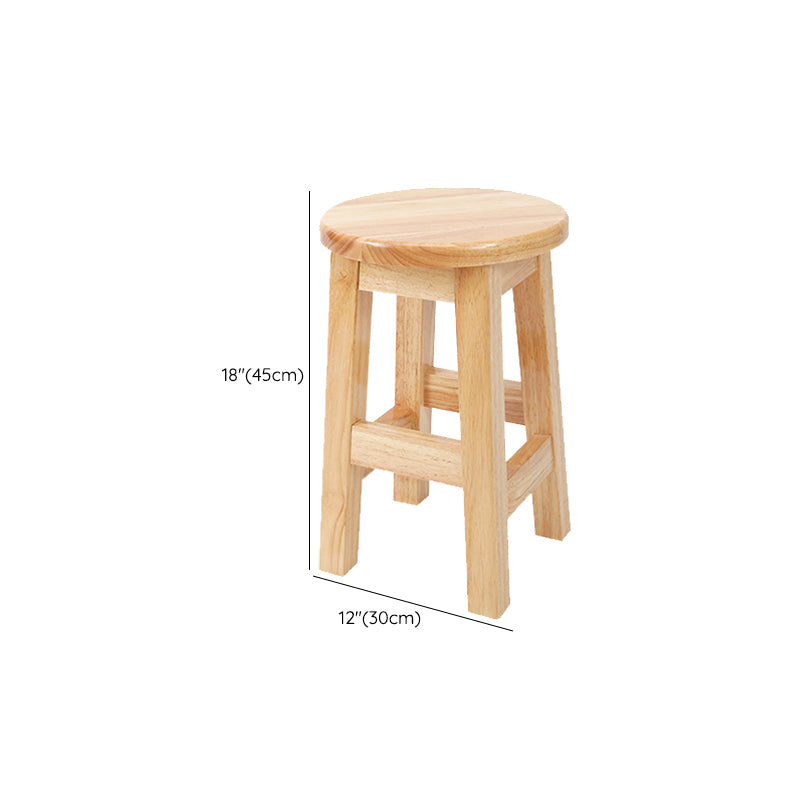 Modern Style Bar Stool Solid Wood Counter Stool for Dining Room Clearhalo 'Bar Furniture' 'Bar Stools' 'bar_stools' 'furn' 'furn_bar_stools' 'Furniture' 'Kitchen & Dining Furniture' 6768401