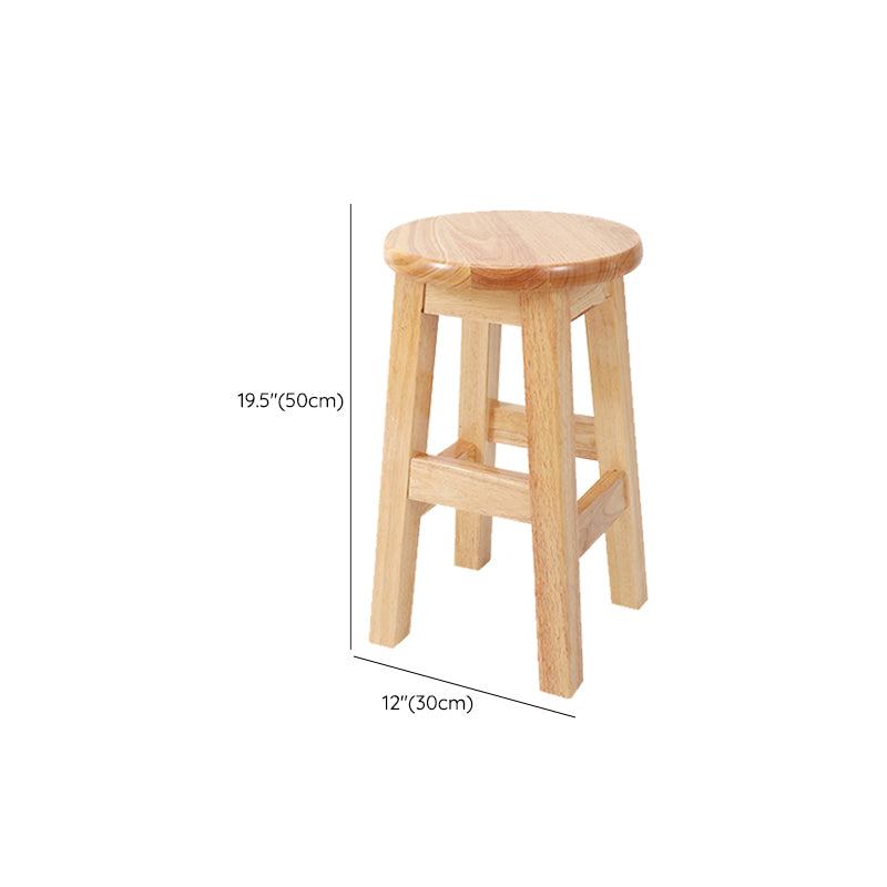 Modern Style Bar Stool Solid Wood Counter Stool for Dining Room Clearhalo 'Bar Furniture' 'Bar Stools' 'bar_stools' 'furn' 'furn_bar_stools' 'Furniture' 'Kitchen & Dining Furniture' 6768402
