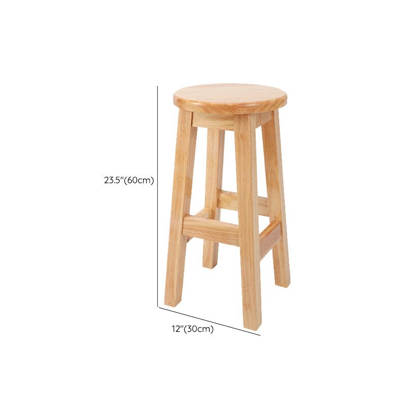 Modern Style Bar Stool Solid Wood Counter Stool for Dining Room Clearhalo 'Bar Furniture' 'Bar Stools' 'bar_stools' 'furn' 'furn_bar_stools' 'Furniture' 'Kitchen & Dining Furniture' 6768403