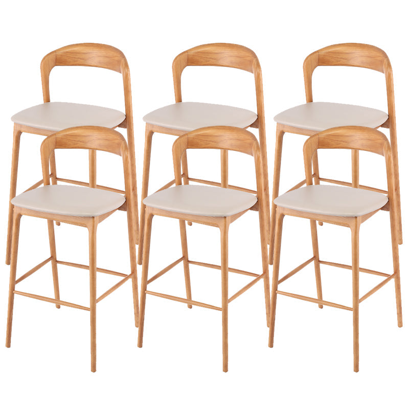 Tabourets à manger en bois massif tabourets de bar contemporains avec coussin