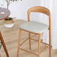 Tabourets à manger en bois massif tabourets de bar contemporains avec coussin