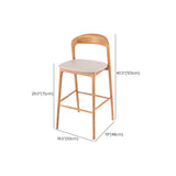 Tabourets à manger en bois massif tabourets de bar contemporains avec coussin