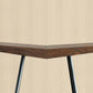 Braune Kiefernholz -Top -Theke & Barhocker modern