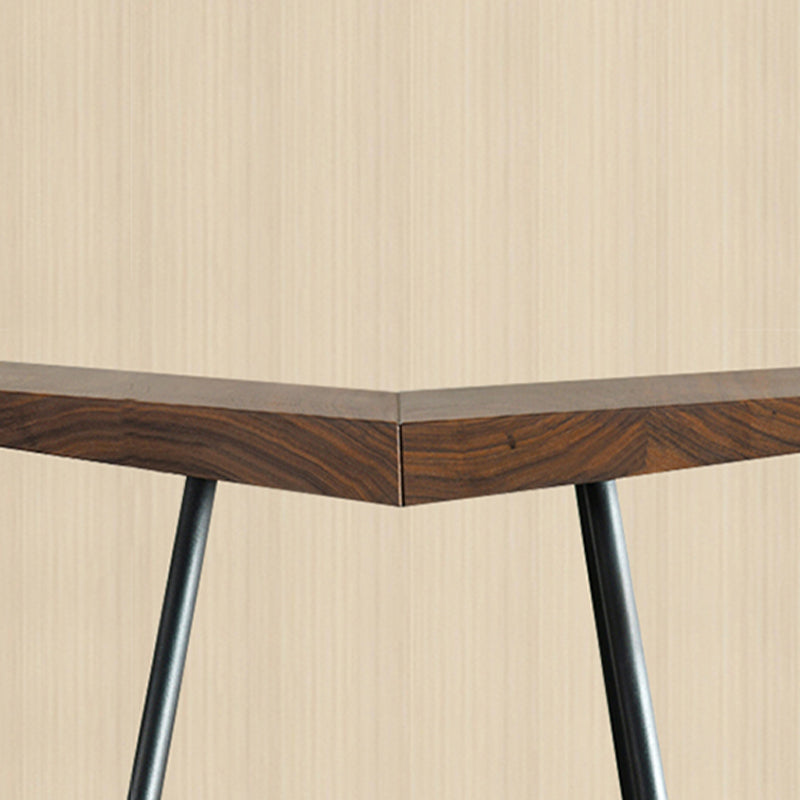 Braune Kiefernholz -Top -Theke & Barhocker modern