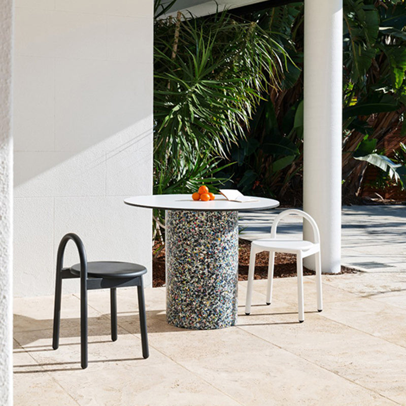 Matte afwerking Wood Bar & Teller stoelen Moderne binnenkrukken met metalen frame