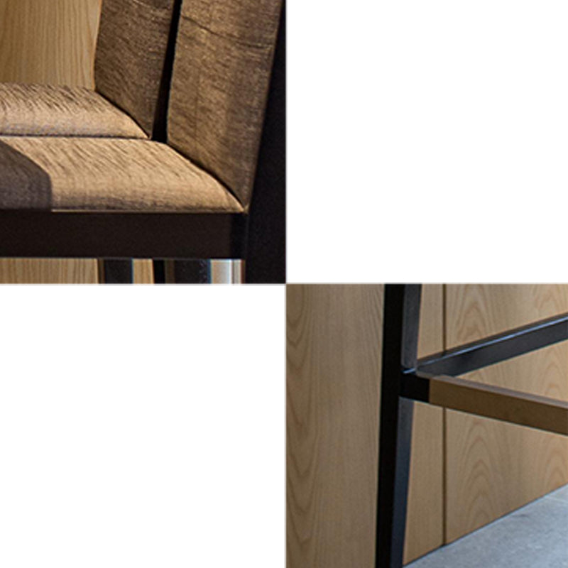 Linen Stools with Ash Wood Frame Industrial Counter & Bar Stools for Home