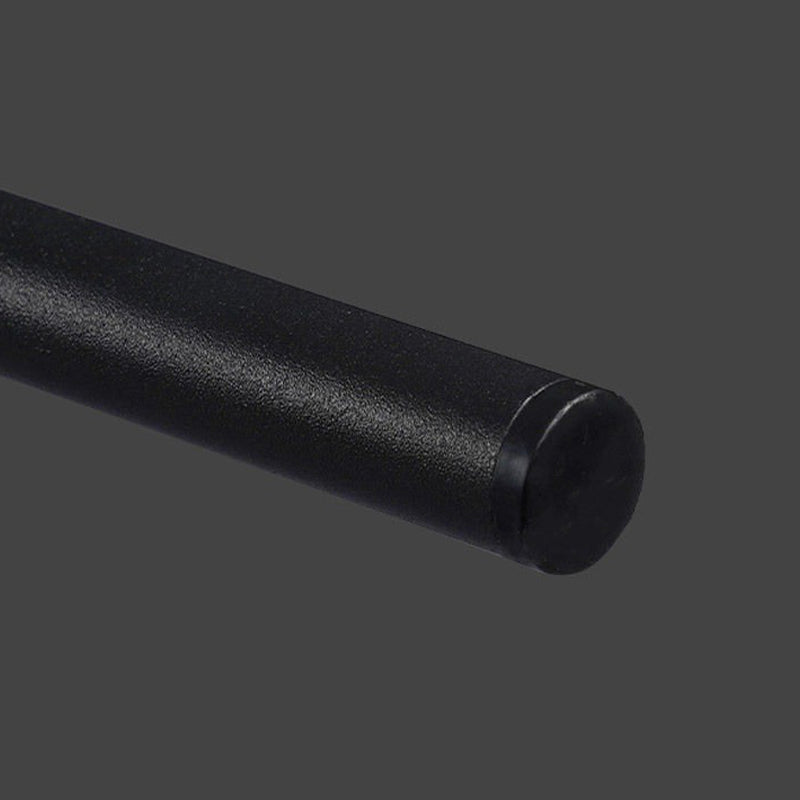 Kunstleder -Esshocker Industrial Barhocker mit schwarzer Metallbasis