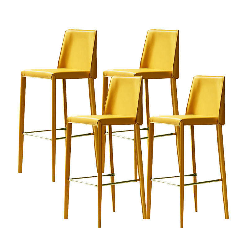 Sgabello da bar in pelle moderna sgabello da banco posteriore per sala da pranzo