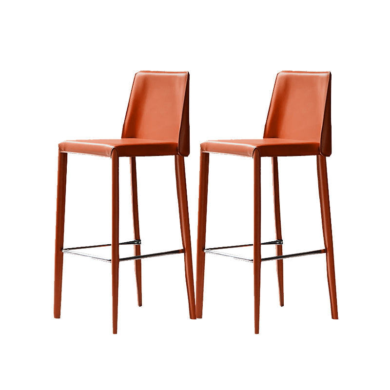 Sgabello da bar in pelle moderna sgabello da banco posteriore per sala da pranzo