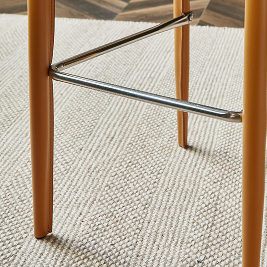 Sgabello da bar in pelle moderna sgabello da banco posteriore per sala da pranzo