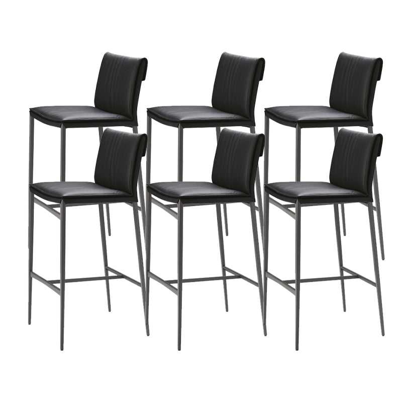 Moderno sgabello da bar sgabello cornice in pelle per sala da pranzo