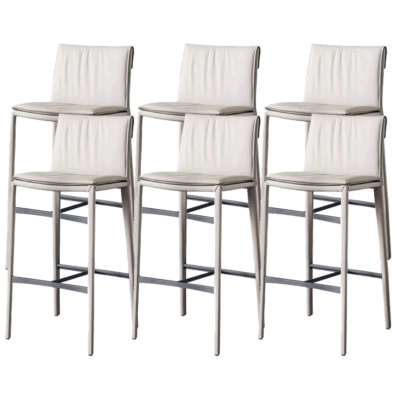 Moderno sgabello da bar sgabello cornice in pelle per sala da pranzo