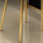 Linen Counter Chairs with Metal Frame Glam Indoor Counter Stools