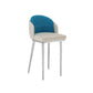 Linen Counter Chairs with Metal Frame Glam Indoor Counter Stools
