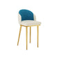 Linen Counter Chairs with Metal Frame Glam Indoor Counter Stools