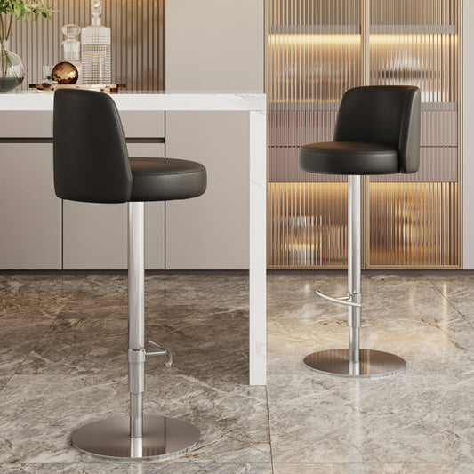 Glam Bar Stool Adjustable Height Counter Stool for Bristol with Swivel