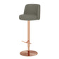 Tabouret de barre glamour tabouret de hauteur réglable pour Bristol avec pivotant