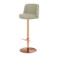Tabouret de barre glamour tabouret de hauteur réglable pour Bristol avec pivotant