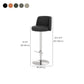 Tabouret de barre glamour tabouret de hauteur réglable pour Bristol avec pivotant