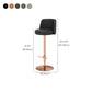 Tabouret de barre glamour tabouret de hauteur réglable pour Bristol avec pivotant